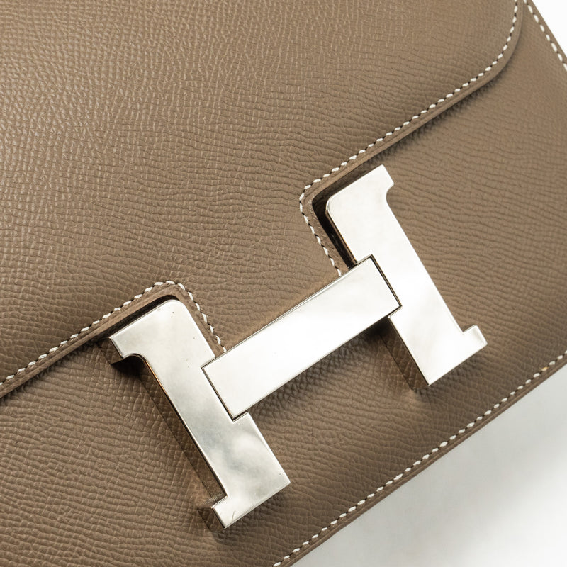 Hermes Constance 24 Epsom Etoupe SHW Stamp Z