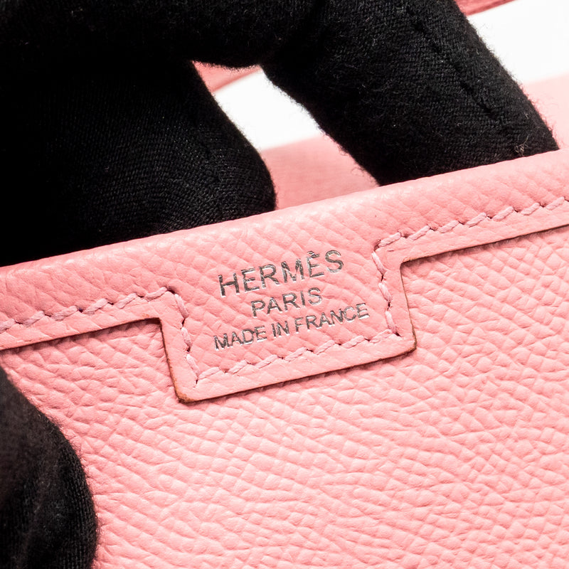 Hermes Jige 29 Clutch Epsom Rose Confetti Stamp Square R