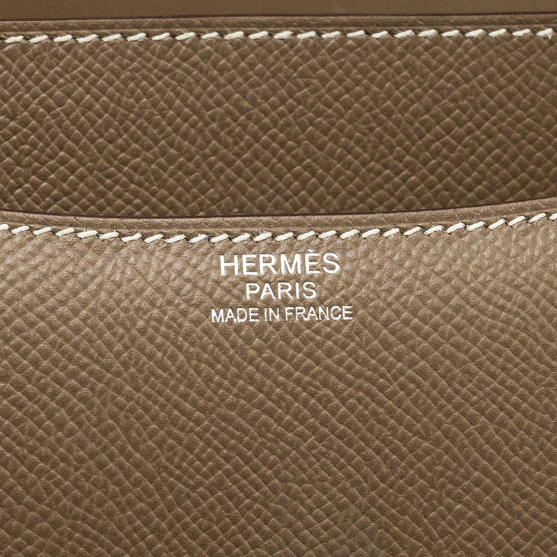 Hermes Constance 24 Epsom Etoupe SHW Stamp Z