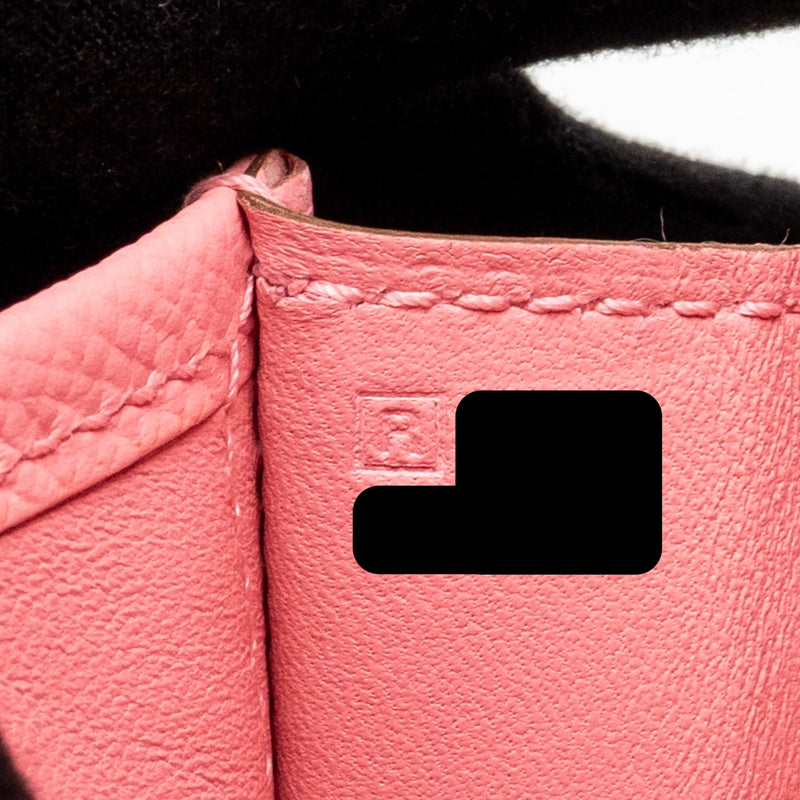 Hermes Jige 29 Clutch Epsom Rose Confetti Stamp Square R