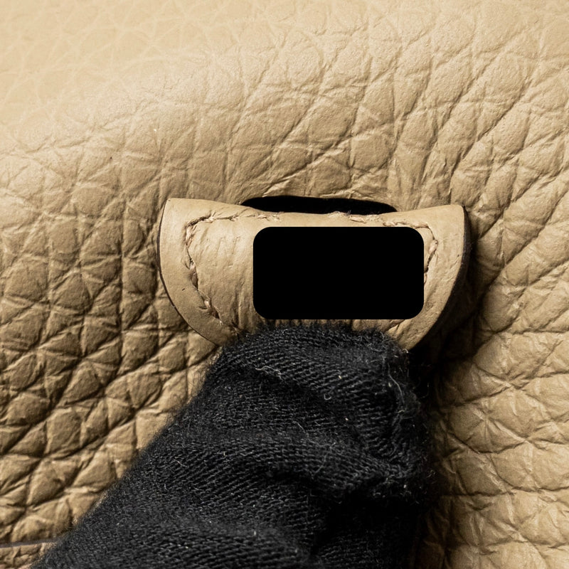 Hermes Mini Evelyne Clemence Beige Marfa Multicoloured Strap SHW Stamp W