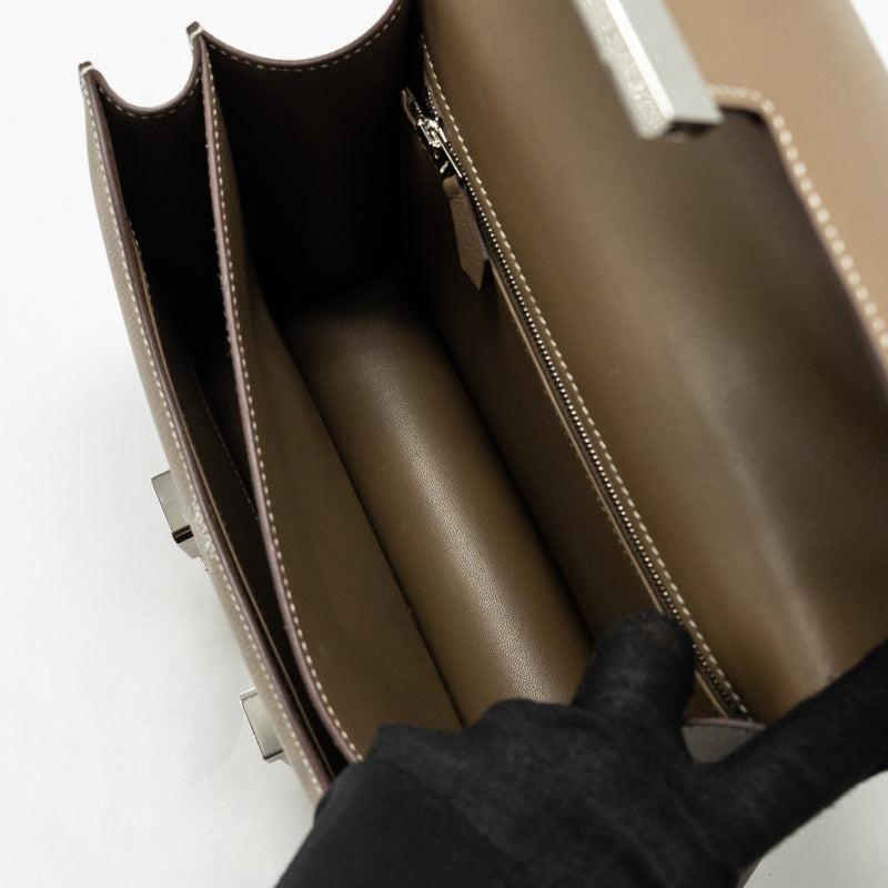 Hermes Constance 24 Epsom Etoupe SHW Stamp Z