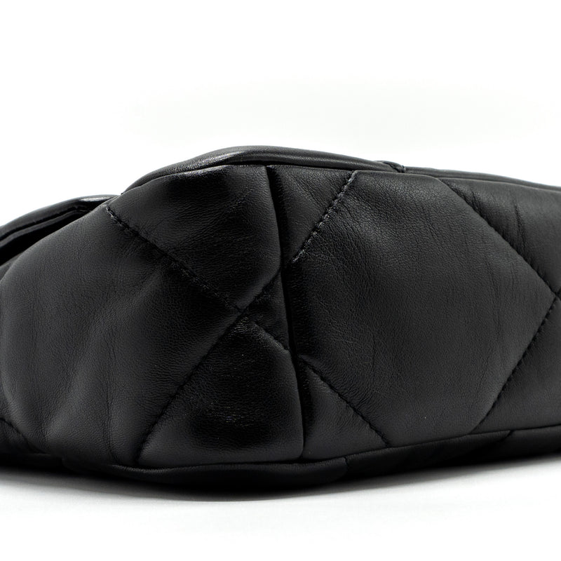 Chanel small 19 bag lambskin black multicolor hardware (microchip)