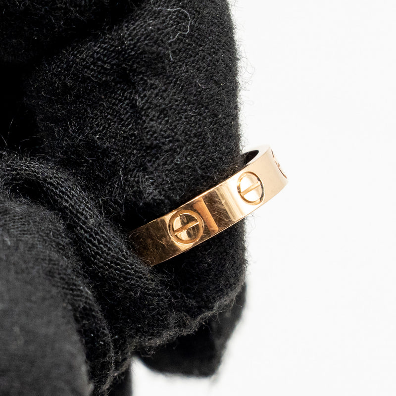 Cartier Size 47 Love Ring Small Model Rose Gold
