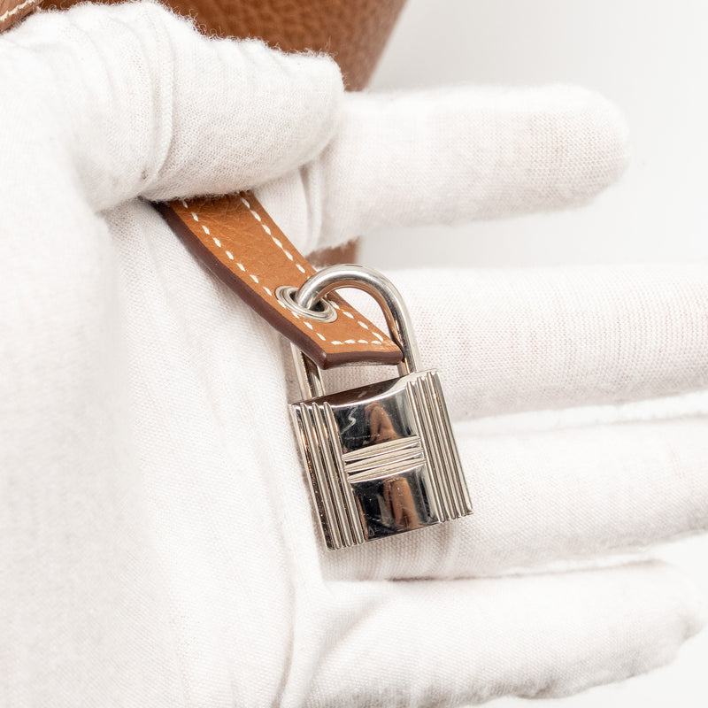 HERMES Picotin 22 Lock Bag Clemence Gold SHW Stamp C