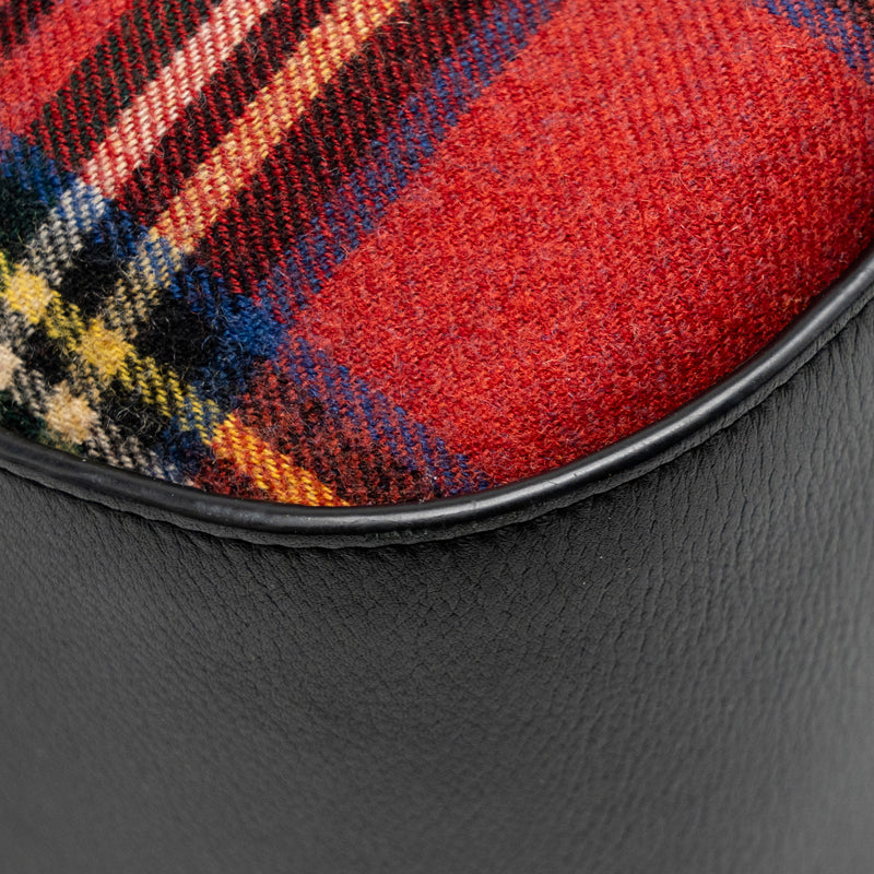 LOEWE HAMMOCK TARTAN BAG BLACK/RED TARTAN CALF/TEXTILE SHW