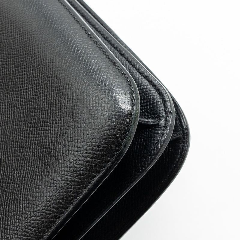 Hermes Constance 24 Epsom Black SHW Stamp A