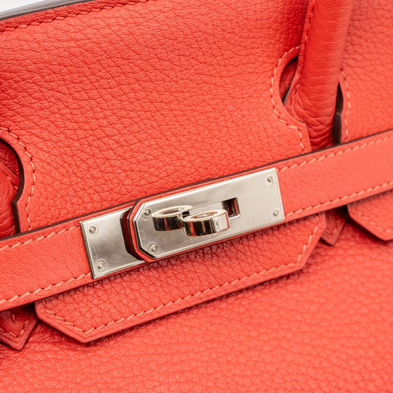Hermes birkin 30 togo rose Jaipur SHW stamp T