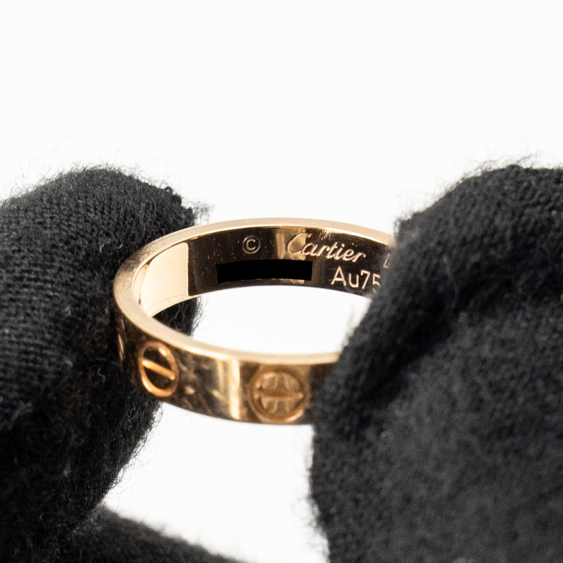 Cartier Size 47 Love Ring Small Model Rose Gold