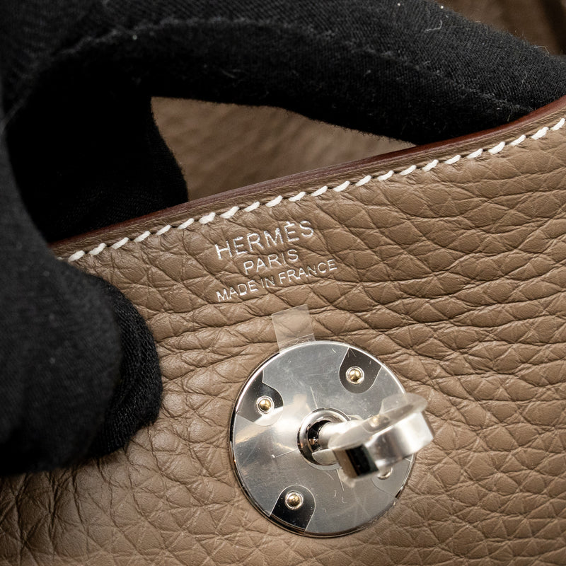 Hermes Lindy 26 Clemence Etoupe SHW Stamp U