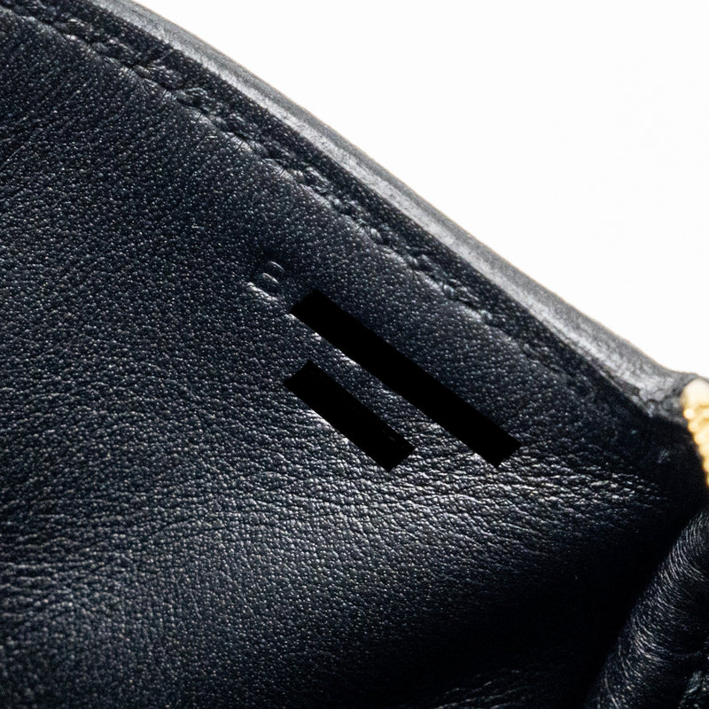 Hermes Mini Lindy Clemence Black GHW Stamp B