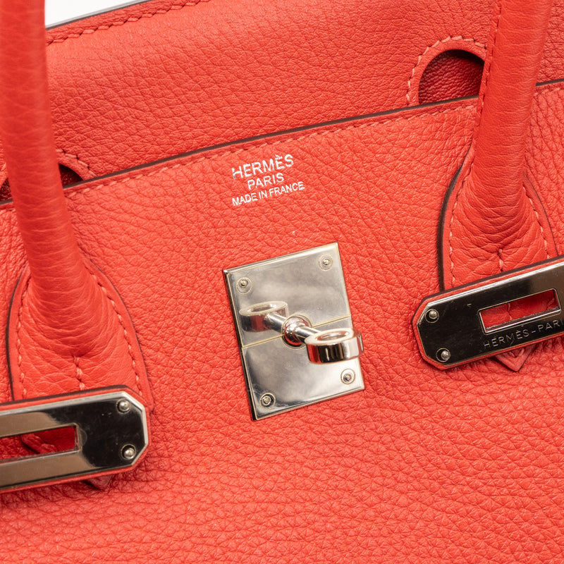 Hermes birkin 30 togo rose Jaipur SHW stamp T