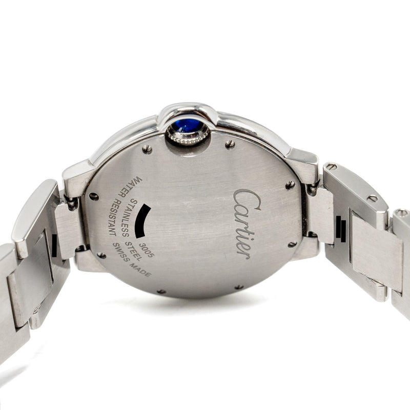 Cartier 36mm Ballon Bleu De Cartier Watch Quartz Movement Steel Model: W69011Z4