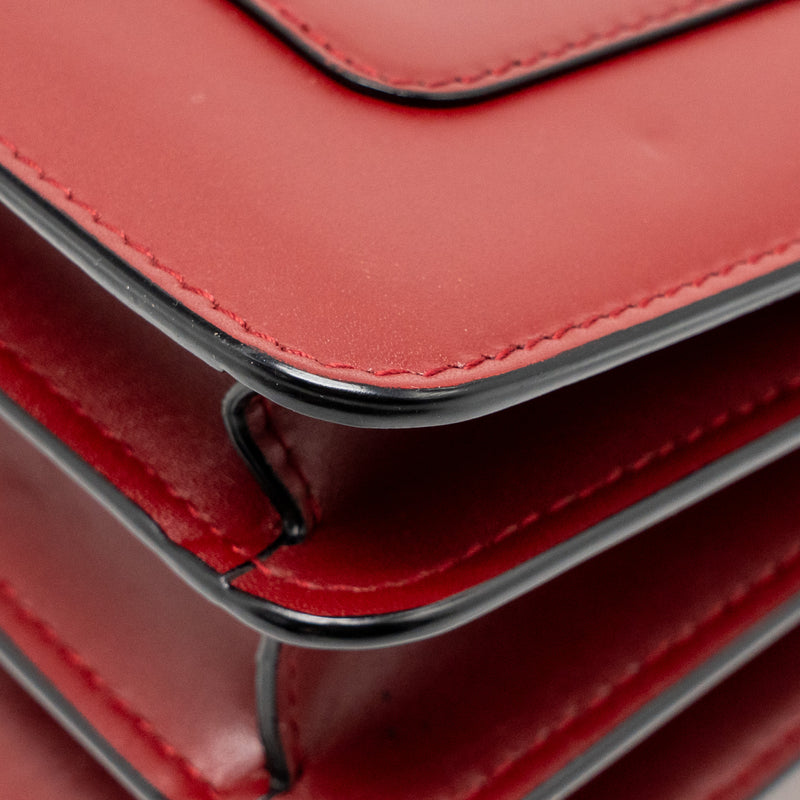 Bvlgari Serpenti Forever Top Handle Bag Calfskin Red LGHW