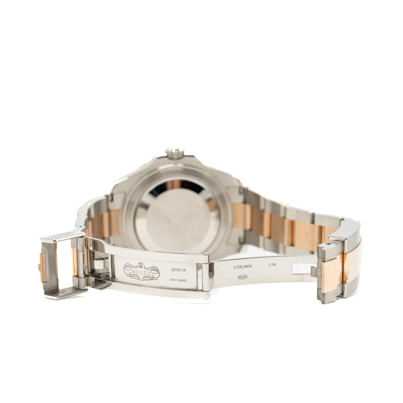 Rolex Yacht-Master 37 Oystersteel, Everose Gold Intense Black Dial Oyster Bracelet Model: 268621