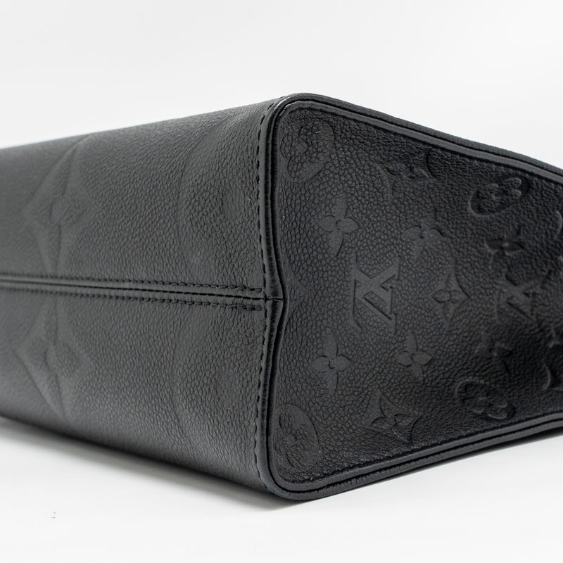 Louis Vuitton Onthego Pm Monogram Empreinte Leather Black GHW