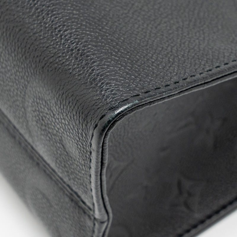 Louis Vuitton Onthego Pm Monogram Empreinte Leather Black GHW