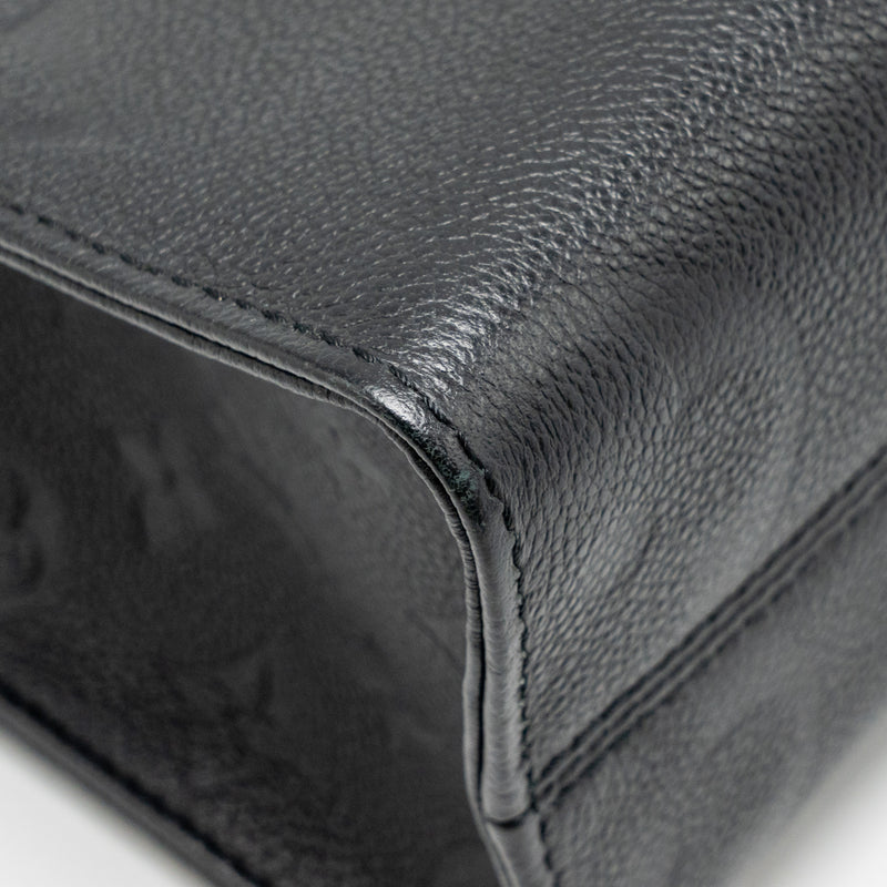 Louis Vuitton Onthego Pm Monogram Empreinte Leather Black GHW