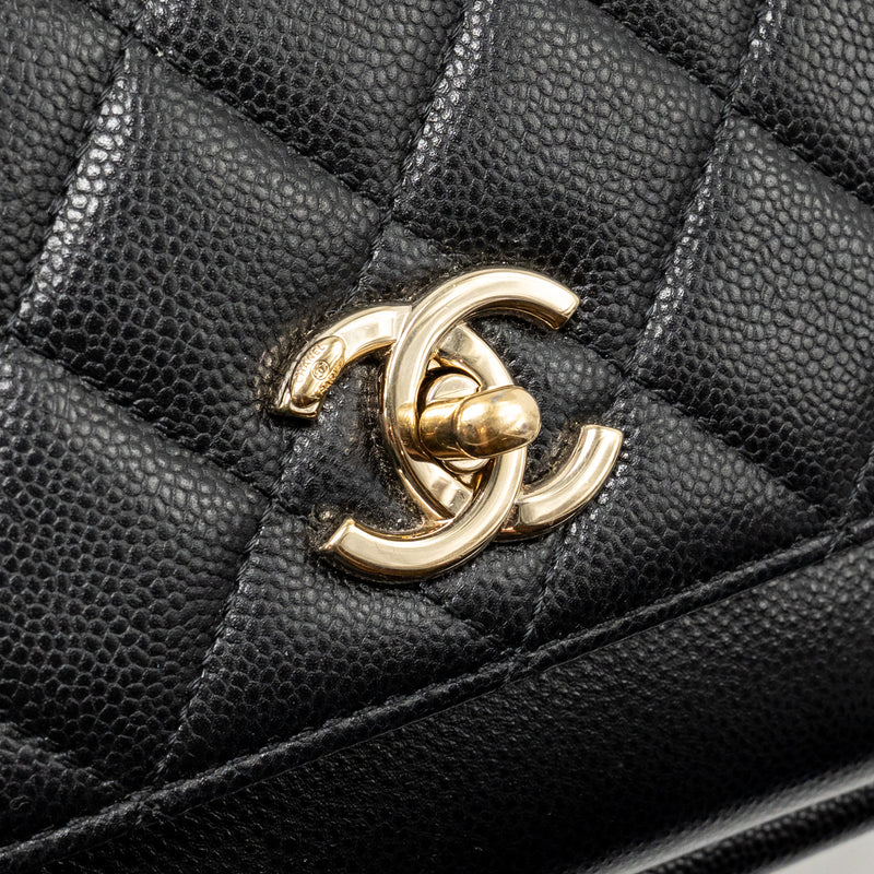 Chanel Small Business Affinity Caviar Black LGHW