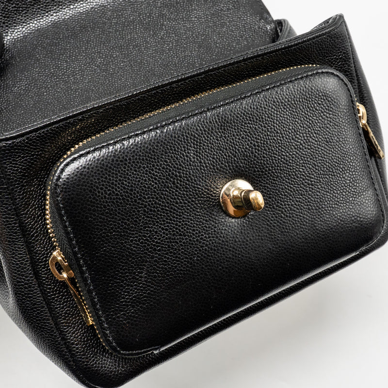 Chanel Small Business Affinity Caviar Black LGHW