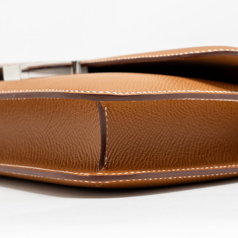 Hermes Constance Elan Epsom Gold SHW Stamp K