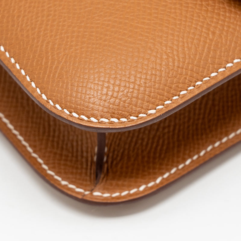 Hermes Constance Elan Epsom Gold SHW Stamp K