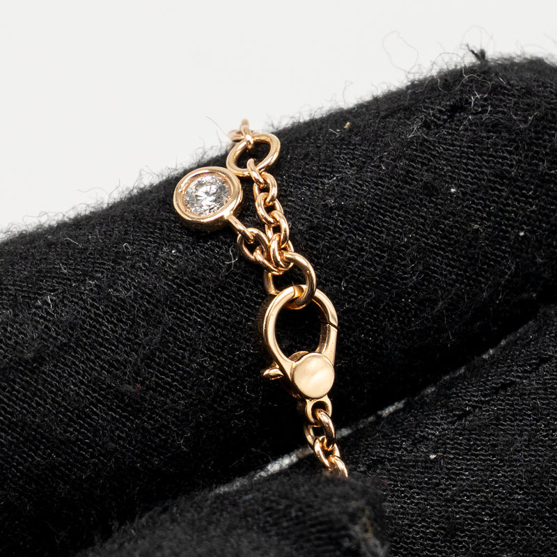 Hermes size ST Finesse bracelet rose gold diamonds