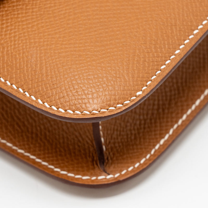 Hermes Constance Elan Epsom Gold SHW Stamp K