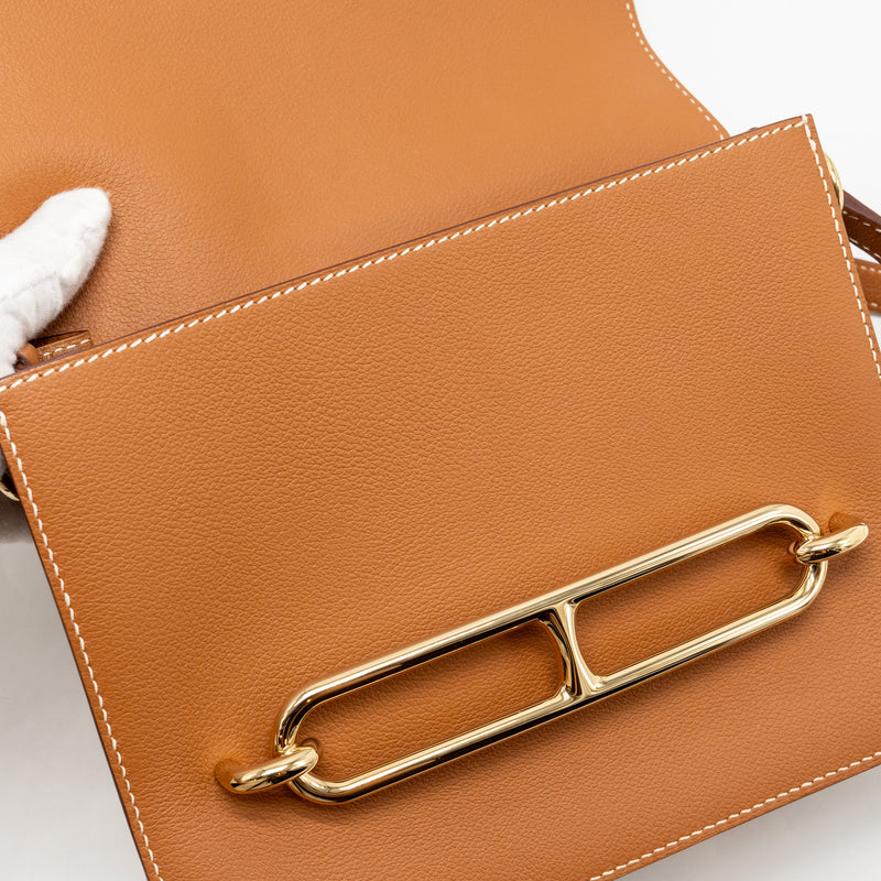 Hermes Roulis 23 Evercolor Gold GHW Stamp C