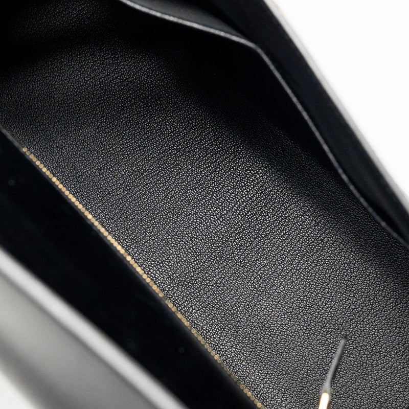 Hermes Vintage Kelly 32 Box Black GHW Stamp Square I