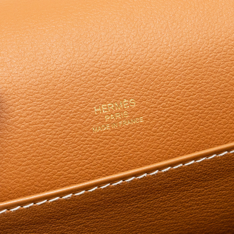 Hermes Roulis 23 Evercolor Gold GHW Stamp C