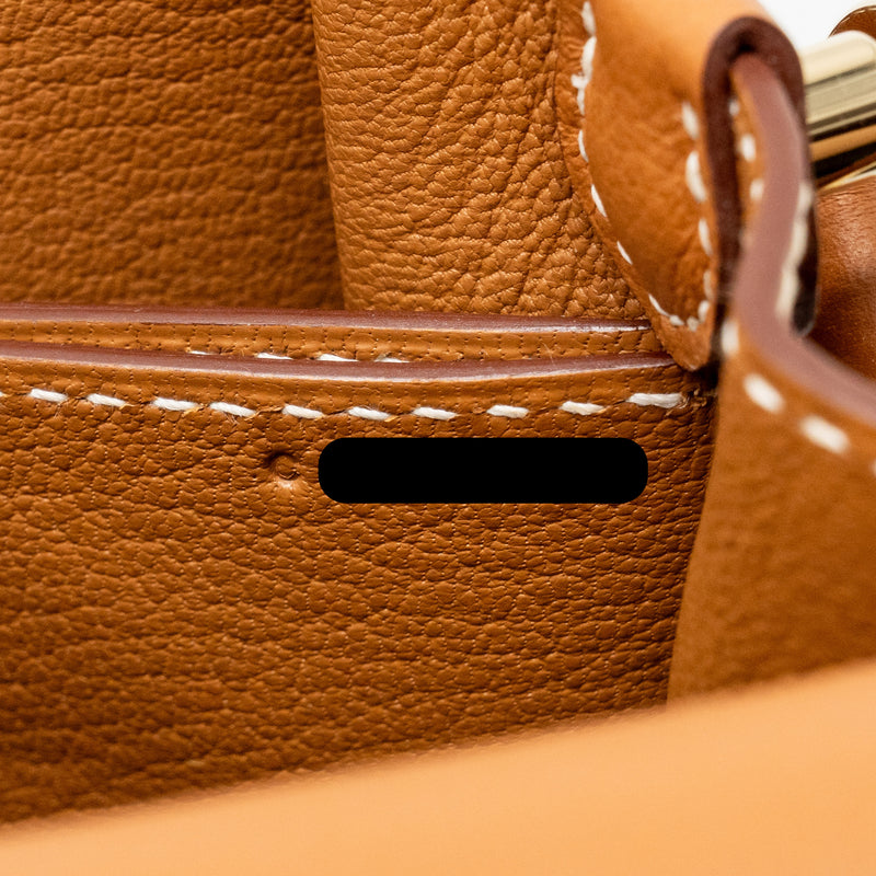 Hermes Roulis 23 Evercolor Gold GHW Stamp C
