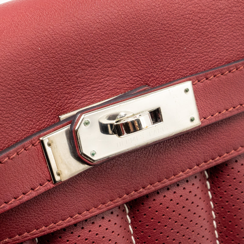 Hermes Berline Mini Swift K1 Rouge Grenat SHW Stamp X