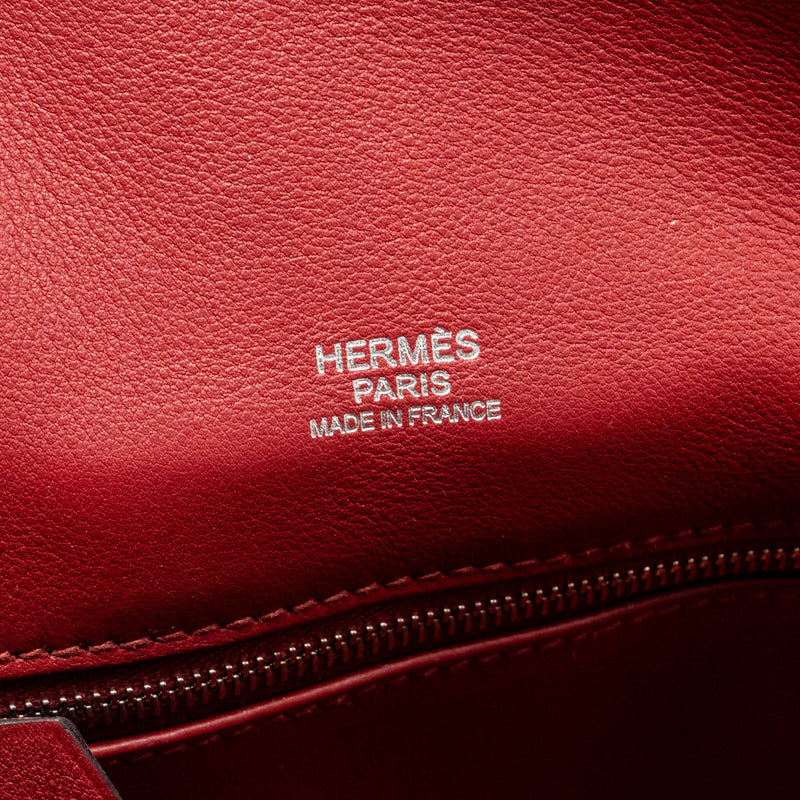 Hermes Berline Mini Swift K1 Rouge Grenat SHW Stamp X