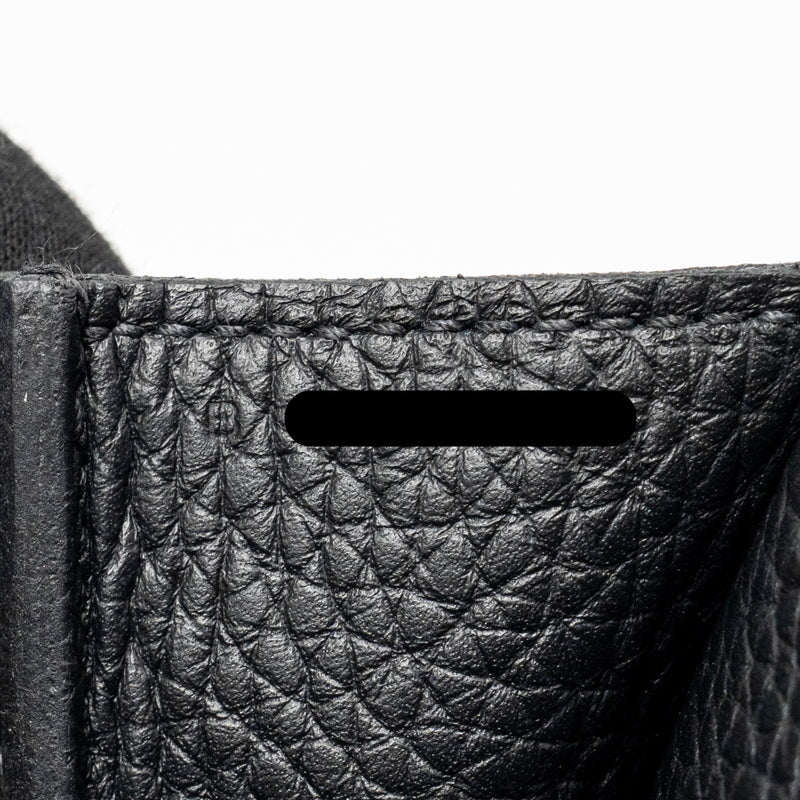 Hermes Halzan 31 Clemence Black GHW Stamp B
