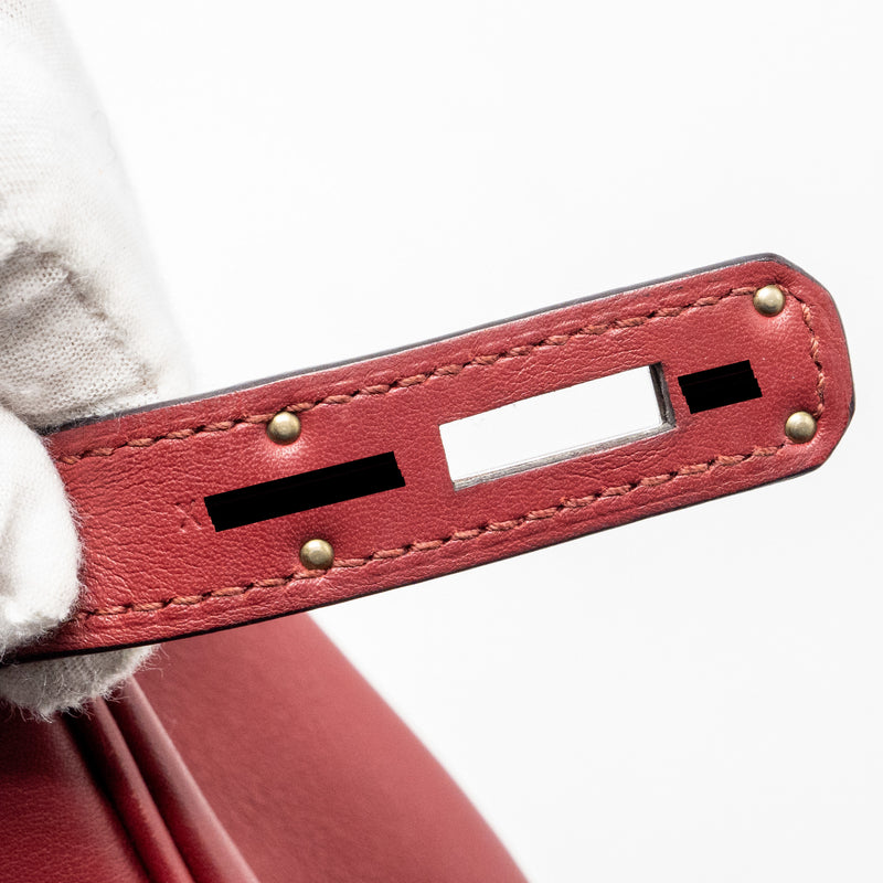 Hermes Berline Mini Swift K1 Rouge Grenat SHW Stamp X