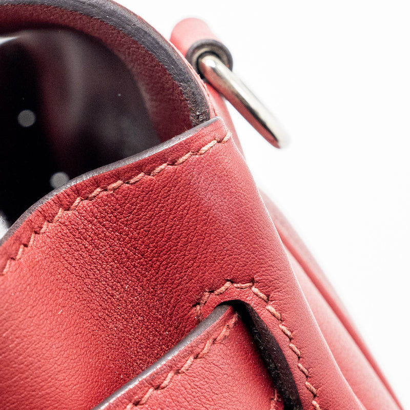 Hermes Berline Mini Swift K1 Rouge Grenat SHW Stamp X