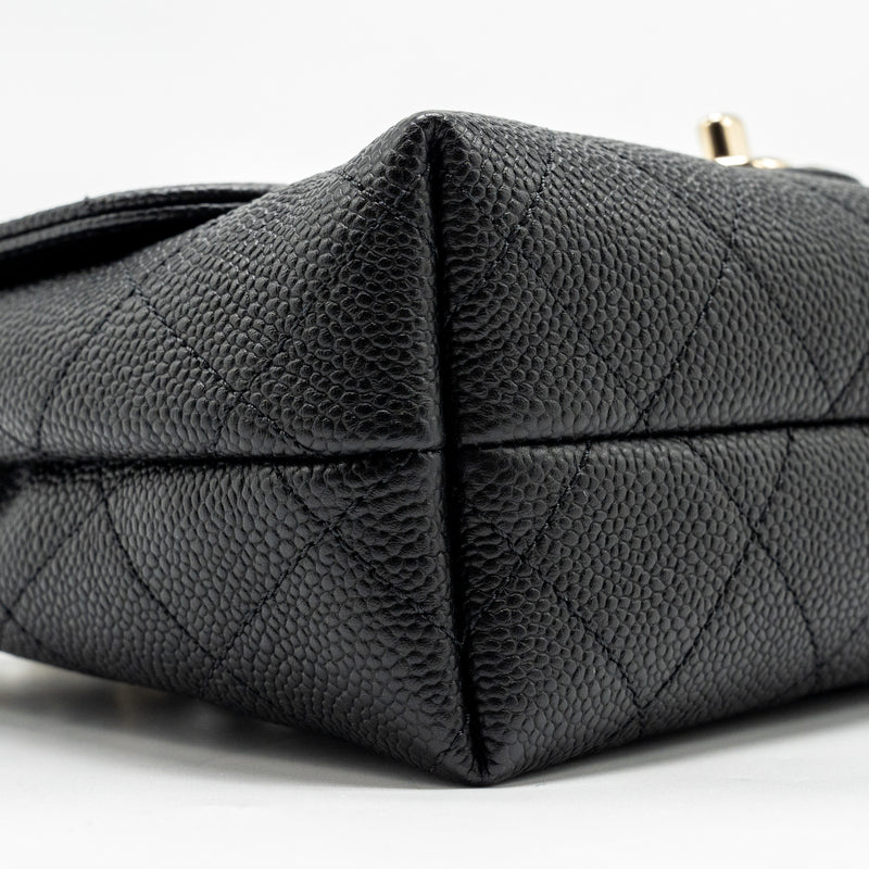 Chanel Chain Handle Flap Bag Quilted Calfskin Black LGHW
