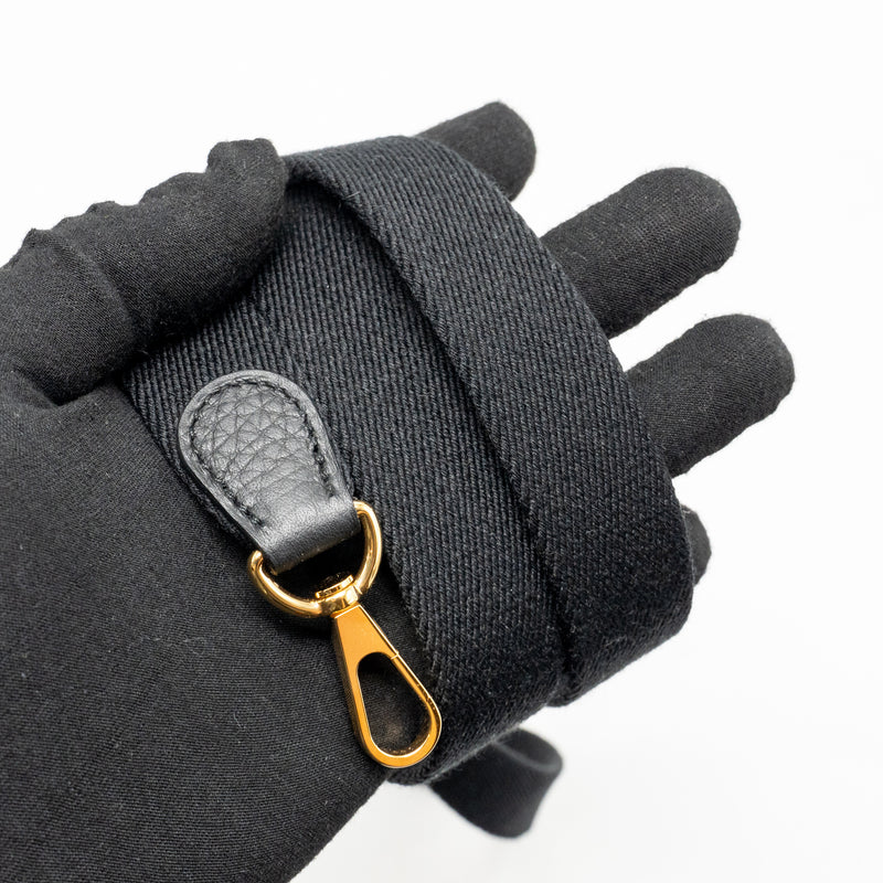 Hermes Mini Evelyne Clemence black GHW stamp K