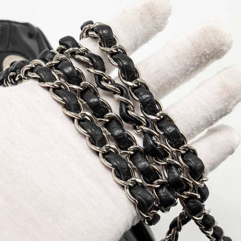 Chanel Envelop Flap Bag Chevron Caviar Black SHW