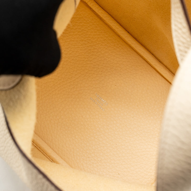 Hermes Picotin 18 Lock bag Clemence Nata SHW Stamp Z