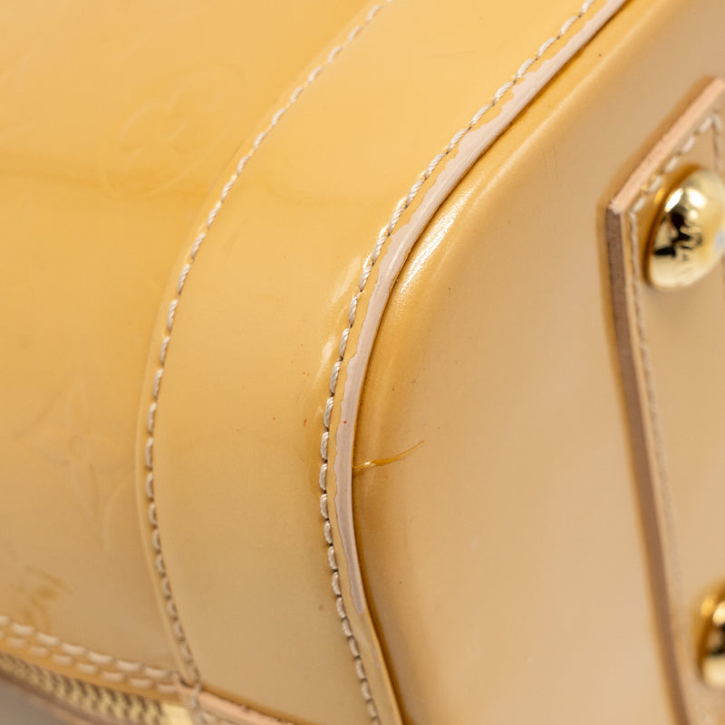 Louis Vuitton Alma PM Monogram Vernis Leather Rose Florentin GHW