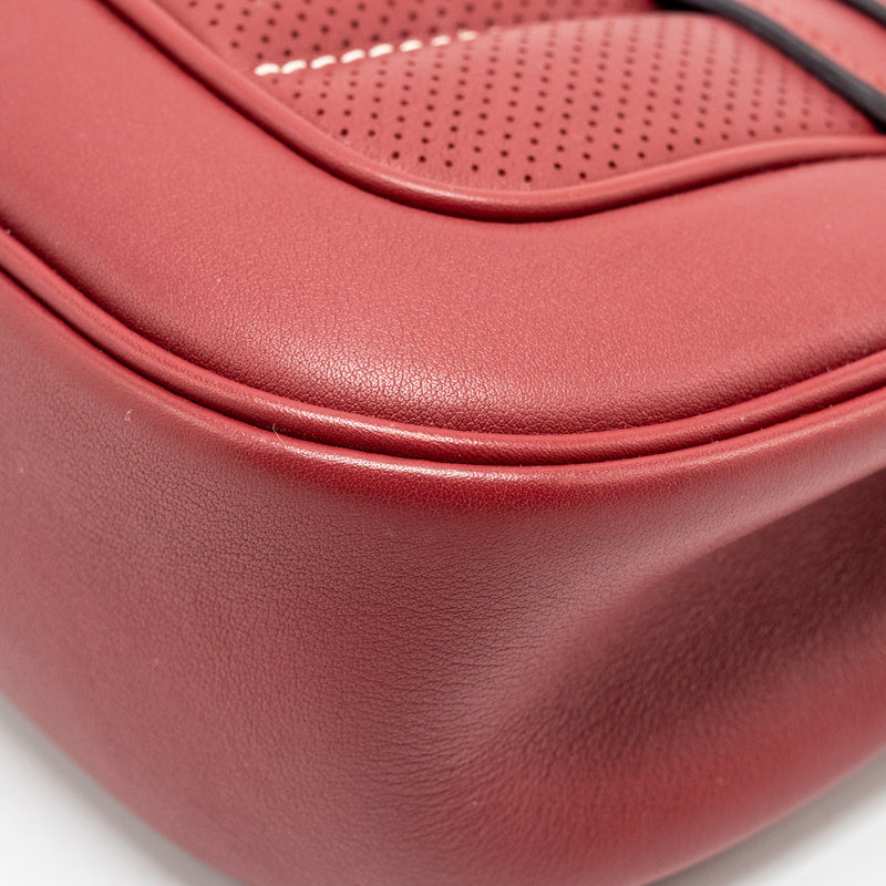 Hermes Berline Mini Swift K1 Rouge Grenat SHW Stamp X