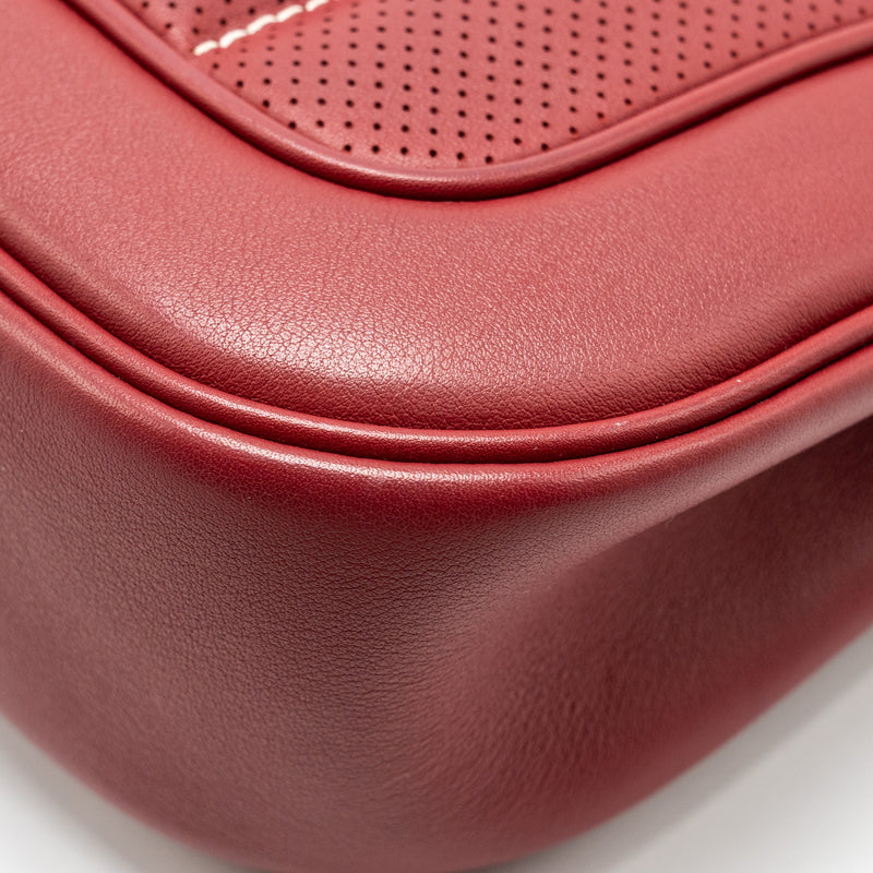 Hermes Berline Mini Swift K1 Rouge Grenat SHW Stamp X
