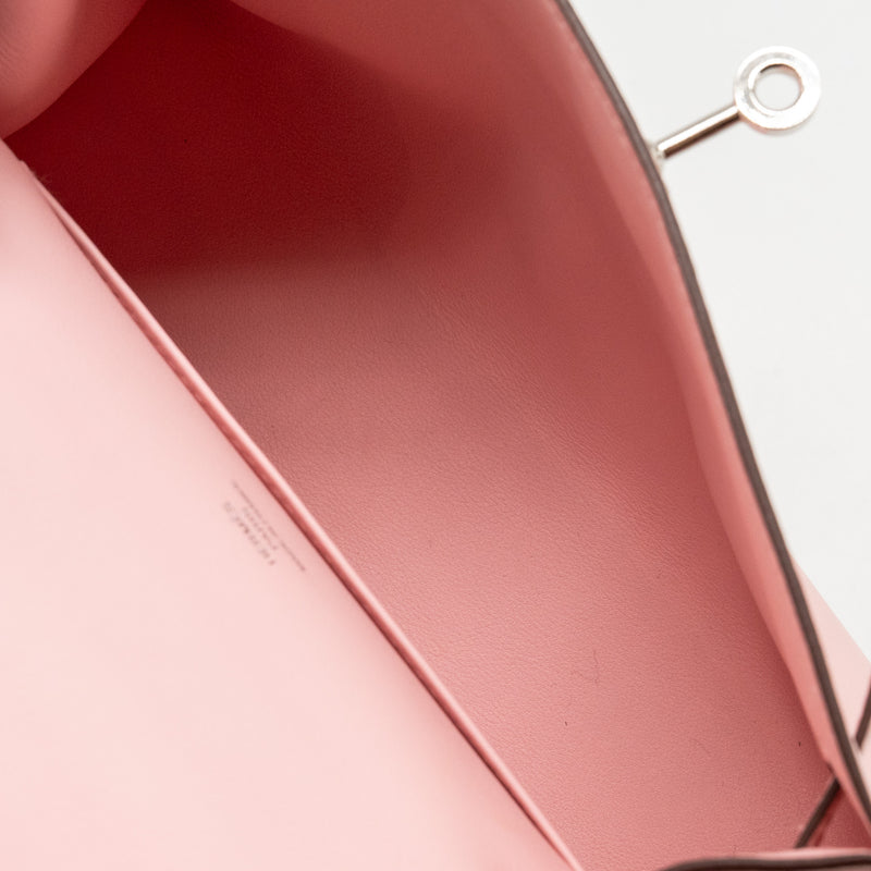 Hermes kelly Pochette swift 3Q Rose Sakura SHW Stamp Z
