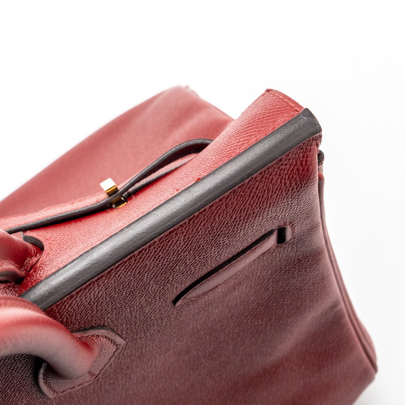 Hermes Birkin 30 Epsom Rouge Grenat GHW Stamp X