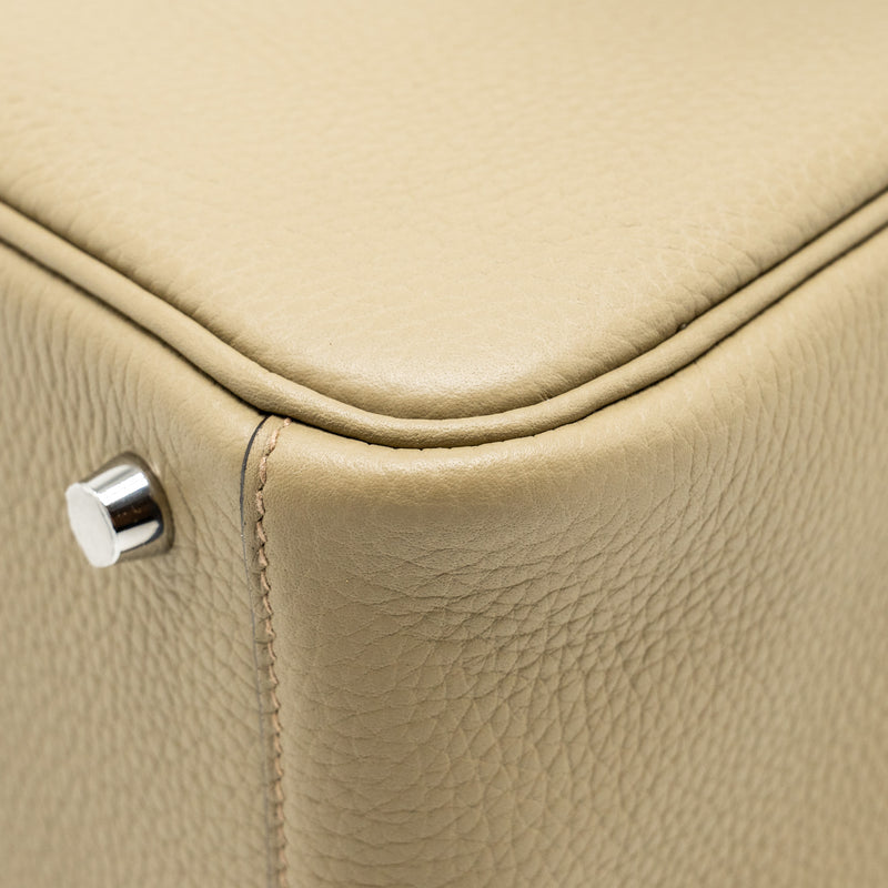 Hermes Lindy 26 Clemence 8Q Beige Marfa SHW Stamp W