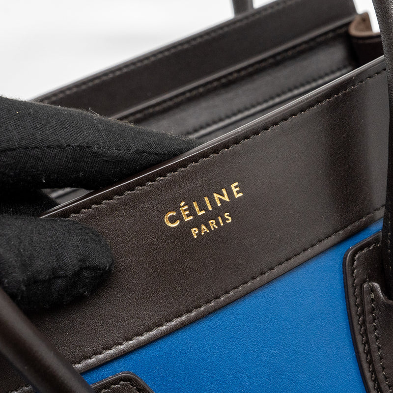 Celine Micro Luggage Bag Calfskin Multicolour GHW