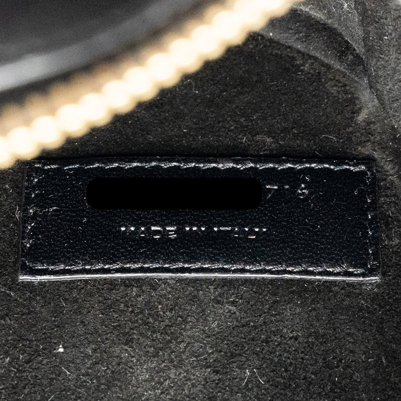 Saint Laurent/YSL Love Heart Clutch Lambskin Black GHW