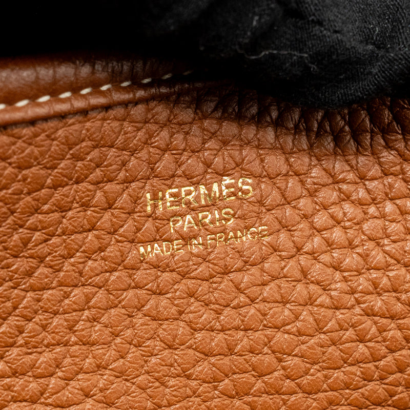 Hermes Evelyne 33 clemence gold GHW stamp D